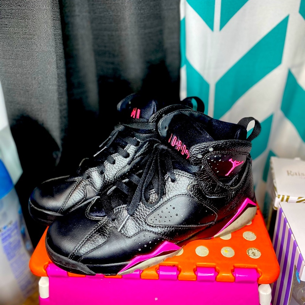 Jordan 7 Retro Black Hyper Pink (GS)